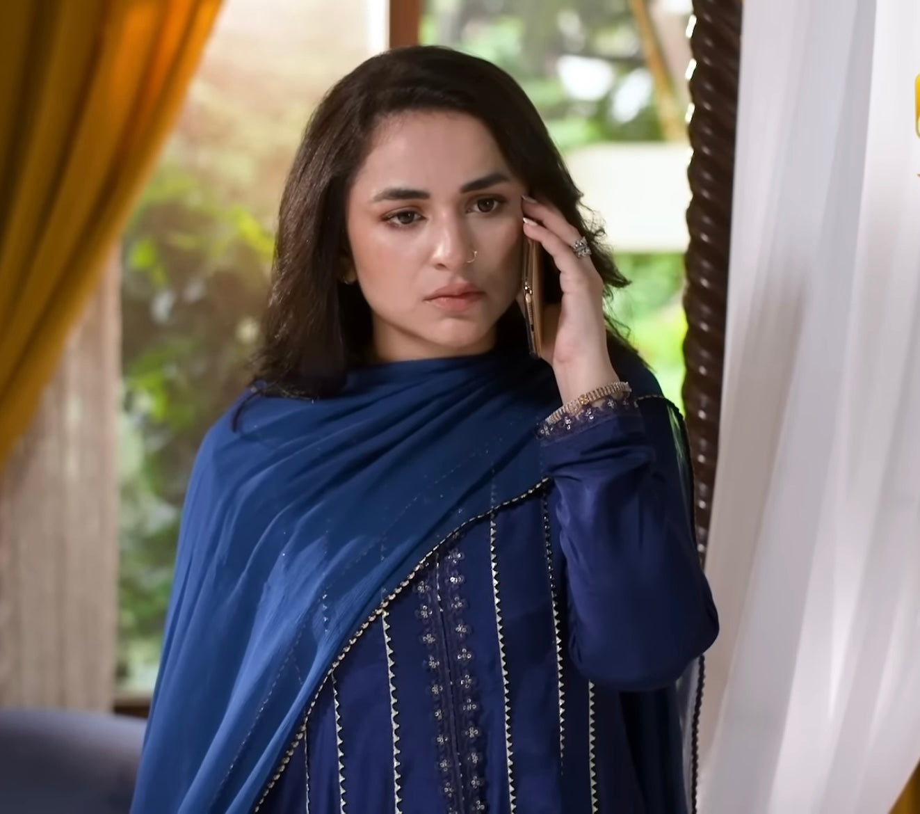 Yumna Zaidi Royal Blue